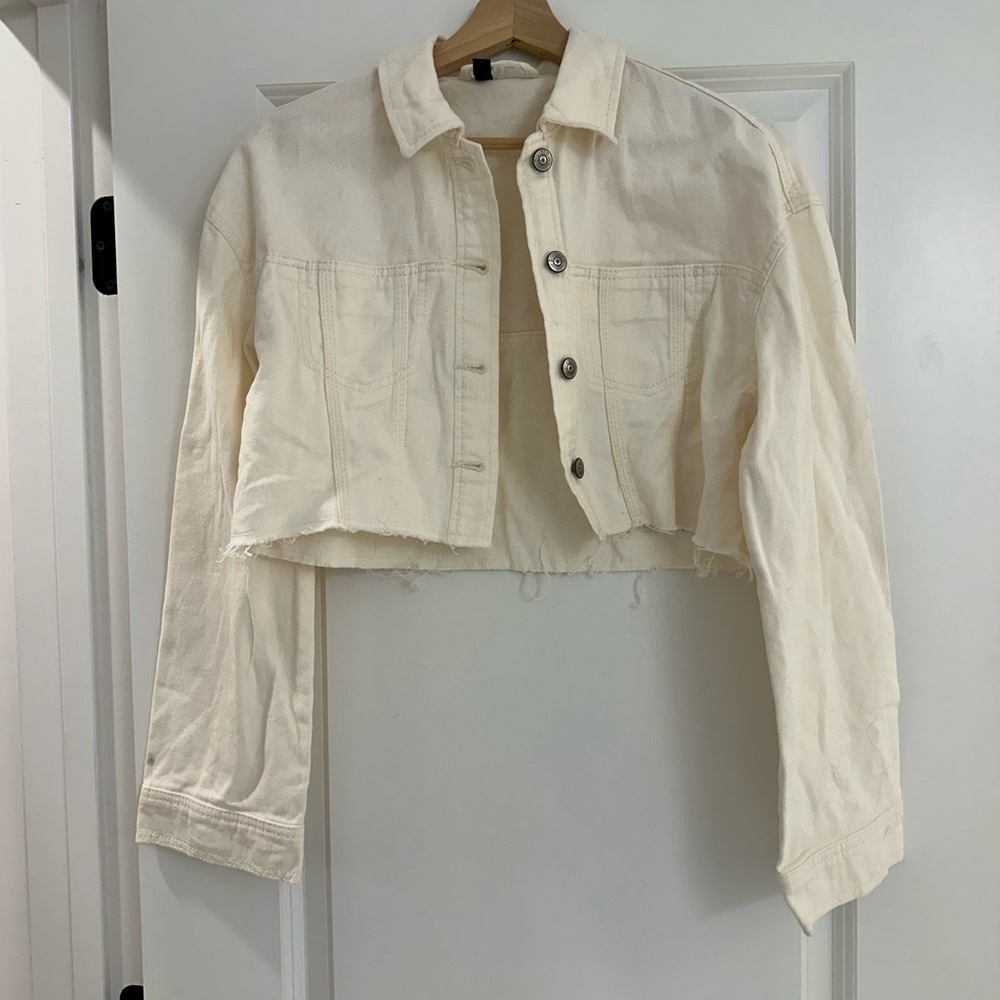 H&M Cream Jean Jacket